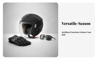 Helmet Sun Protection with Visor Four-Season Impact-Resistant Headwear for Women, Commuters, City Riding