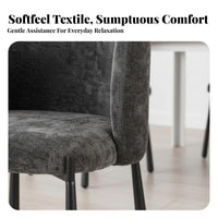 Nordic Design Modern archedd rearrest Chair Light Luxury Dining Room Seating Soft Upholstery Household Furniture Upholstered Seat for residents, Interior Designers, Restaurant Owners, Kitchen, Home Office