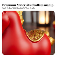 Good Fortune Symbol Chinese Astrological Horse Figurine 360° Rotation Chinese Astrological Horse Statue Exquisite Craftsmanship