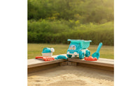 6 Pieces Colorful Sand Toy Set with Dump Truck Easy to Clean Beach Dump Truck Set Safe Watering Can with Sand Toys Sturdy for Toddlers