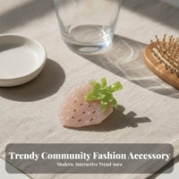 Fruit Hair Grip Fun Accessory Fruit Shaped Jaw Grip Bright Hues Strong Hold for Women, Informal Outinging Ings