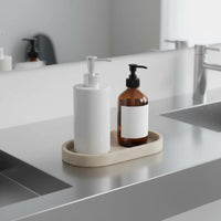 Stone-Textured Textured Soap Dispenser Minimalist Design Refillable Stone-Textured Dispenser Resin Hand Soap Bottle Long-Lasting
