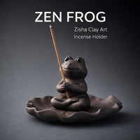 Holder Lotus Leaf Tray, Cute Animal Statue Home, Retro Ceramic Frog Decor, Home Living Room Office, Meditation Room Decorator Frog Statue