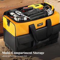 Wear-Resistant Electrician Tool Bag Multiple Pockets Oxford Cloth Tool Carrier Large Capacity for Construction Workers, Mechanics, Job Site