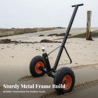 Kayak Transport Cart Multi-Terrain Kayak Trolley Cart Heavy-Duty Construction Canoe Trolley for Kayakers, Outdoor Enthusiasts, Beach, Riverside