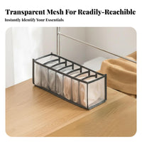 3 Pieces Underwear Compartment Box Set foldable Drawer Divider Foldable