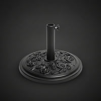 Resin Umbrella Base Low-Height Umbrella Base with Tightening Knob Hand Knob Tightening Screw Round Hardware Stable for Garden