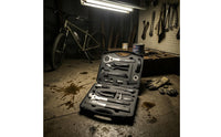 Cycling Repair Tool Box Foam Compartments Bike Tool Kit Bike Repair Tools Easy to Use Sports Equipment Long-Lasting Steel