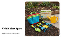 3 Pieces Children's Beach Tool Set Comfortable Grip child's Garden Tools Playful Design Youngster S Gardening Tool Set for Preschoolers, Backyard