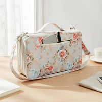 120 Slot Pencil Case Zipper Closure Floral Print Art Supply Organizer Easy to Clean Large Capacity Marker Bag for Artists, Travel
