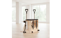 Wooden Pilates Chair with Handles Multifunctional Pilates Chair Adjustable Fitness Equipment Compact for Athletes, Home Gym, Apartment