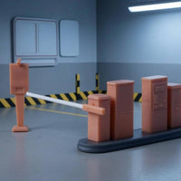 Parking Fee System Model Kit Molded Details Parking Gate Model Kit Garage Accessory Scenery Easy to Assemble