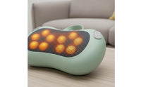 Multi-Functional Shiatsu Massage Pillow Heating Function Shiatsu Neck Massager Ergonomic Design Rechargeable Kneading Pillow Adjustable Intensity for Home