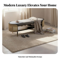 Padded Cushion Upholstered Shoe Rack Bench Luxury Design Cushioned Storage Bench Multi-Functional Household Furniture Sturdy Construction for Apartment Dwellers, Homeowners, Families, Entryway, Hallway, Mudroom, Living Room