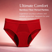 Period Pants for Women and Teenage Girls with Four Layer Protection, Reusable Underwear in Plus Sizes