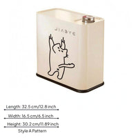 Push-Button Trash Can Compact Push Button Trash Can Easy to Clean