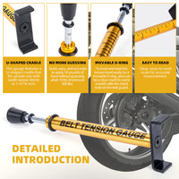 Universal Belt Tensioner Gauge Tool, 10 lbs, Aluminum Alloy
