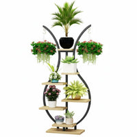 Space-Saving Multi-Tier Flower Rack Sturdy & Stable Plant Stand High Load-Bearing Display Shelf Easy to Assemble for Gardeners, Apartment Dwellers, Homeowners, Balcony, Living Room, Indoor, Bedroom