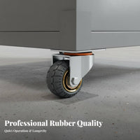 Wear Resistant 4 Inch Swivel Caster Anti-Slip Heavy Duty Caster Wheel Quiet Operation for Workshop Professionals, Factory, Indoors, Outdoors