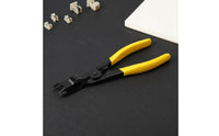 Trim Fastener Removal Tool Long Handle Clip Removal Pliers Precision Pliers with Forked Claw for Mechanics, Hobbyists