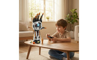 Robotic Hand Building Blocks Kit Articulated Robotic Hand Building Set Wireless-Operated Controlled Illuminated for Teens, Desk