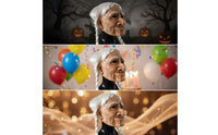 Old Lady Face Covering Realistic Old Woman Face Covering Creepy Costume for Adults
