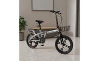 Shock Absorbing Folding Bike Variable Speed Portable Folding Bike Disc Brakes