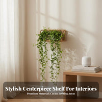 Woven Semi-Circular Shelf Boho and design wall surface Decor Easy to Install for Dorm Room, Women