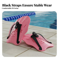 2 Pieces Swim Training Hand Paddles Increases Water Resistance Swim Training Paddles Builds Strength Lap Swimming Gear for Swimmers, Beginners, Pool