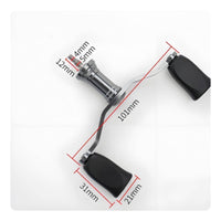 Fishing Reel Handle Aluminum Reel Handle with Double Grip Alloy CNC for Anglers