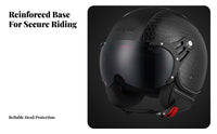Retro Half Helmet 3C Certified All Season Half Shell Helmet Impact Resistant for Men, Women, Commuting, City Riding