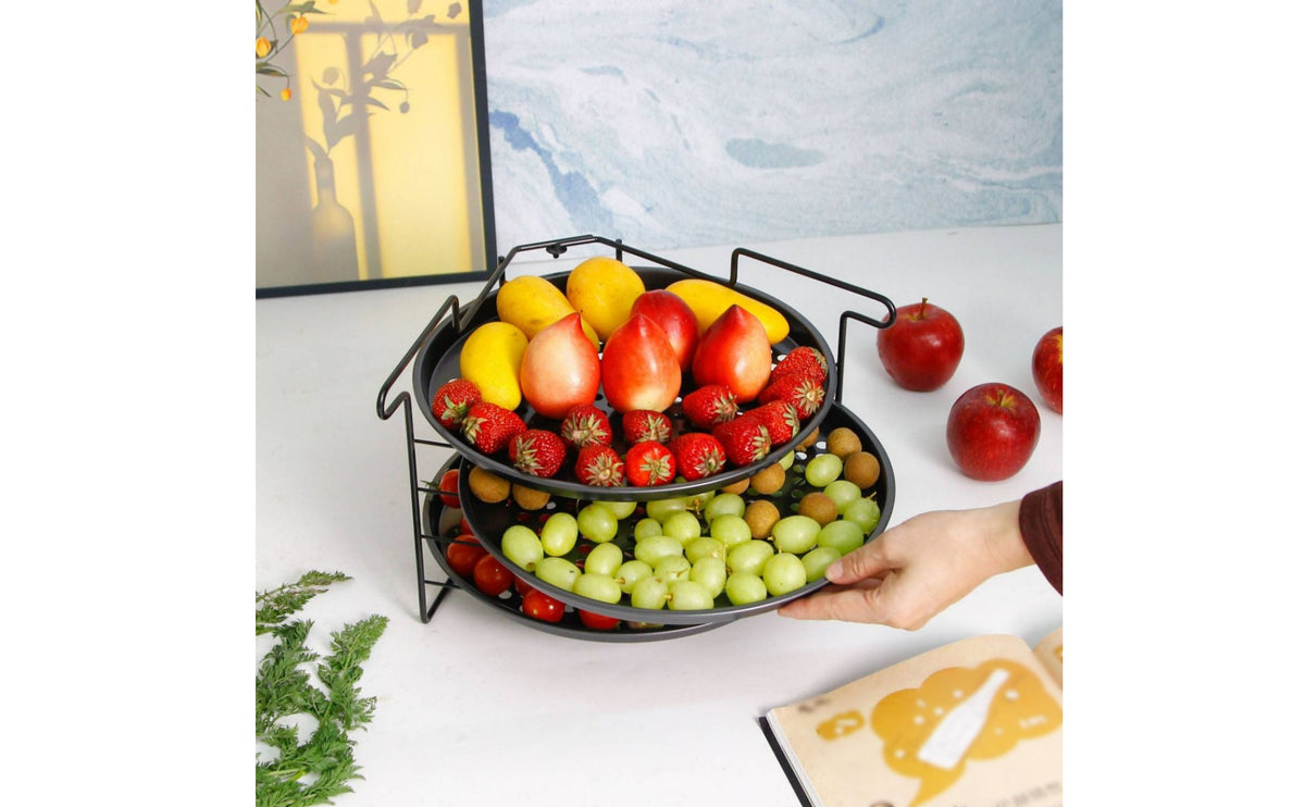 Hot Pot Side Dish Stand Space-Saving Pizza Tray Holder Pizza Pan Stand Versatile Foldable Ingredient Tray Rack Sturdy