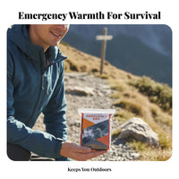 Highly Reflective Emergency Sleeping Bag Compact Lightweight Survival Blanket Windproof for Campers, Survivalists, Hiking, Camping