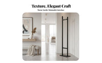 Space-Saving Unattached Standing Clothes Valet Multi-Functional Coat Rack Minimalist Design Clothing Storage Strong Load-Bearing for Apartment Dwellers, Homeowners, Adults, Small Areas, Living Room, Entryway, Walk-in Closet