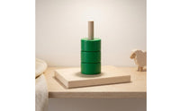 Vertical Stacking Peg Toy Rounded Wooden Stacking Toy Compact for Playroom, Kids