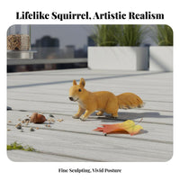Squirrel Statue Long-Lasting Polyresin Resin Squirrel Figurine Weather Resistant
