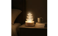 Compact Fountain Humidifier Glowing Desktop Humidifier Quiet Tabletop Aroma Dispenser High-Frequency for Office Workers, Bedroom, Living Room