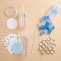 Reusable Plastic Ice Cubes for Family Drinks & Party Fun - Food Grade Cooling Elements
