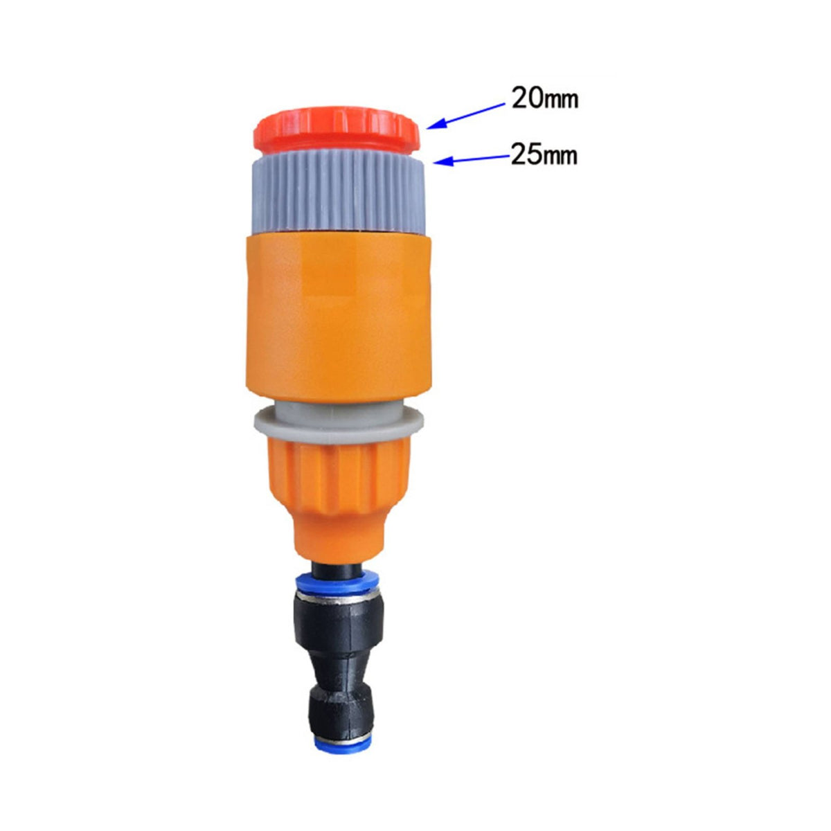 Easy Install PE Tube Connector Long-Lasting Construction Quick Connect Hose Adapter Rust Resistant for Greenhouse, Patio