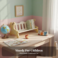 Deer Desktop Bookshelf Child-Safe Design Kids Bookshelf Space-Saving for Parents