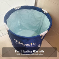 Foldable Steam Barrel Space-Saving Foldable Soaking Tub Spa-Like Experience Easy to Clean for Renters, Small Apartments