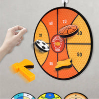 Wall-Mounted Sticky Target Board Safe Sticky Ball Launcher Toy Indoor Throwing Game Child-Friendly for Children, Toddlers, Playroom, Home
