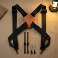 Camera Harness with Loop Attachments Weight-Distributing Cross-Back Harness Camera Strap with Shoulder Pads Hands-Hands-Off