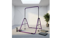Floor Standing Gymnastics Bar Foldable Adjustable Gymnastics Bar Space Saving