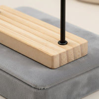 Jewelry Display Stand Compact Jewelry Stand with Wood Base Freestanding