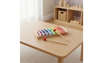 Kids Wooden Xylophone Music Learning 8 Note Rainbow Glockenspiel Educational Colorful 8 Key Xylophone for Young Children, Infants