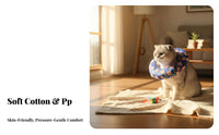 Soft Elizabethan Comfortable Adjustable Elizabethan Allows Eating and Drinking Soft Pet Recovery Guard for Grooming Aftercare, Home