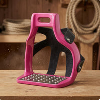 Horse Stirrups Metal Footplate Stirrups Molded Riding Gear