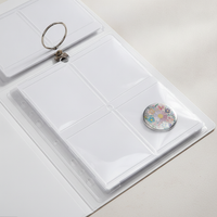 Anime Badge and Keychain Collector Album for 58mm/75mm Badges, A5/A4 Display Storage Book with Multi-Grid Pages