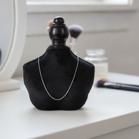 Velvet Bust Necklace Display Stand Jewelry Organizer for Store Counter & Showcase